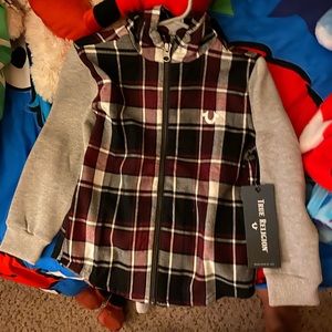 Brand New True Religion hoodie jacket size 3T